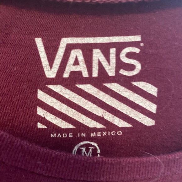 Vans maroon tee shirt. - Picture 3 of 3